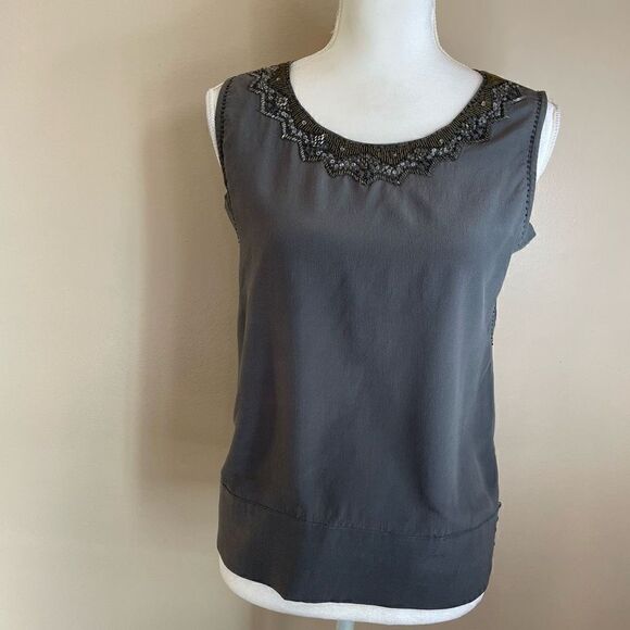 MM Couture| By miss me| 100% silk| Small| sleeveless top - Picture 1 of 14